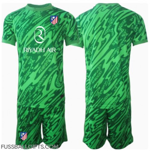Atletico Madrid Torwart Fußballbekleidung Auswärtstrikot Kinder 2024-25 Kurzarm (+ kurze hosen)